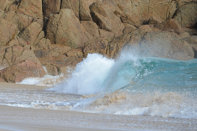 Porthcurno Beach, The Surf Wave