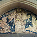 st michael's church, brighton, sussex (88)tympanum over west doorway by c.w. frank holford