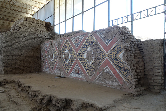 Wall Paintings In The Huaca De La Luna