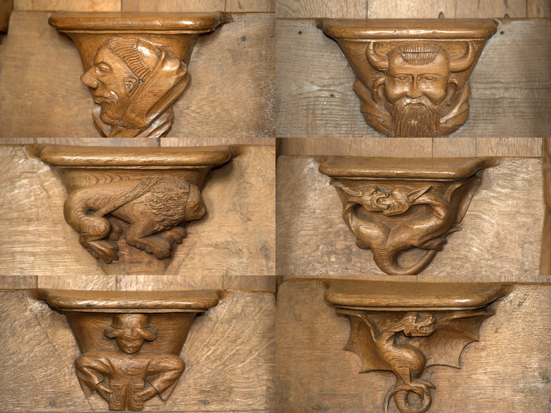 Miséricordes de l'abbatiale de Solignac Miséricordes de l'abbatiale de Solignac