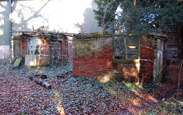 Derelict Victorian Game Larders, Kirklington Hall, Nottinghamshire