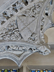 belchamp walter church, essex,detail of the tomb of sir john de boutetourt +1324/5