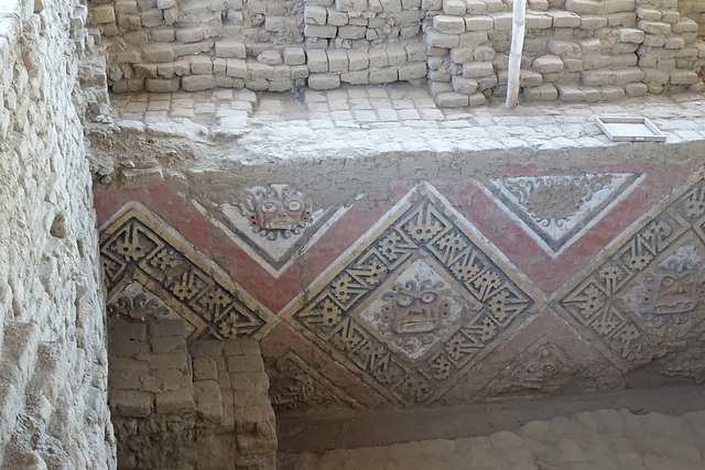 Wall Paintings In The Huaca De La Luna