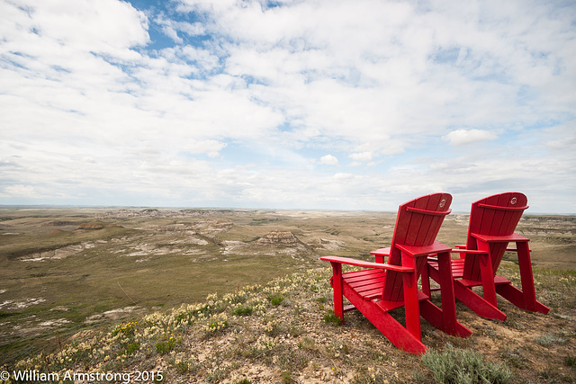 view from the red chair