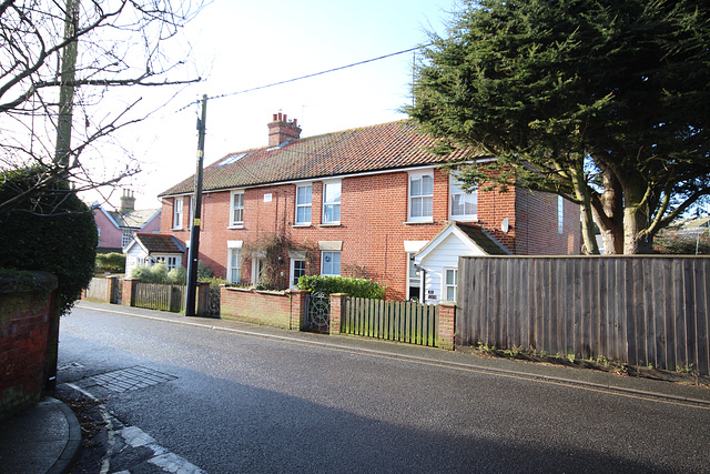 Houses on Lee Road, Aldeburgh, Suffolk