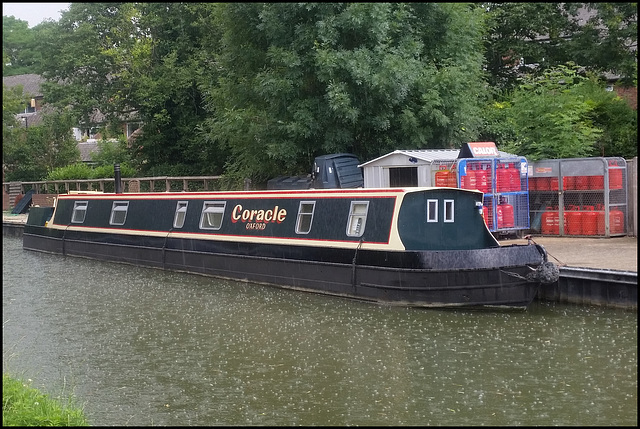 Coracle in the summer rain