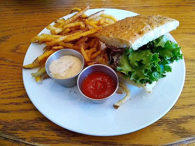 Black Bean Burger / The Farm Bistro