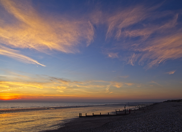 Sunset over the Beach