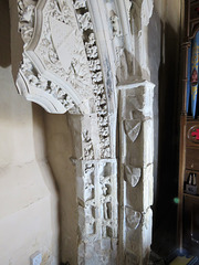 belchamp walter church, essex,detail of the tomb of sir john de boutetourt +1324/5