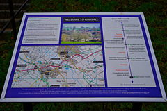 Shropshire Union Canal tow path information board
