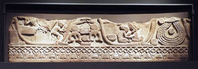 Railing Coping from the Bharhut Great Stupa in the Metropolitan Museum of Art, August 2023