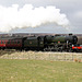 Stanier LMS class 6P Jubilee 45596 BAHAMAS passing Moorgates with the 14.40 Grosmont - Pickering 5th April 2025.