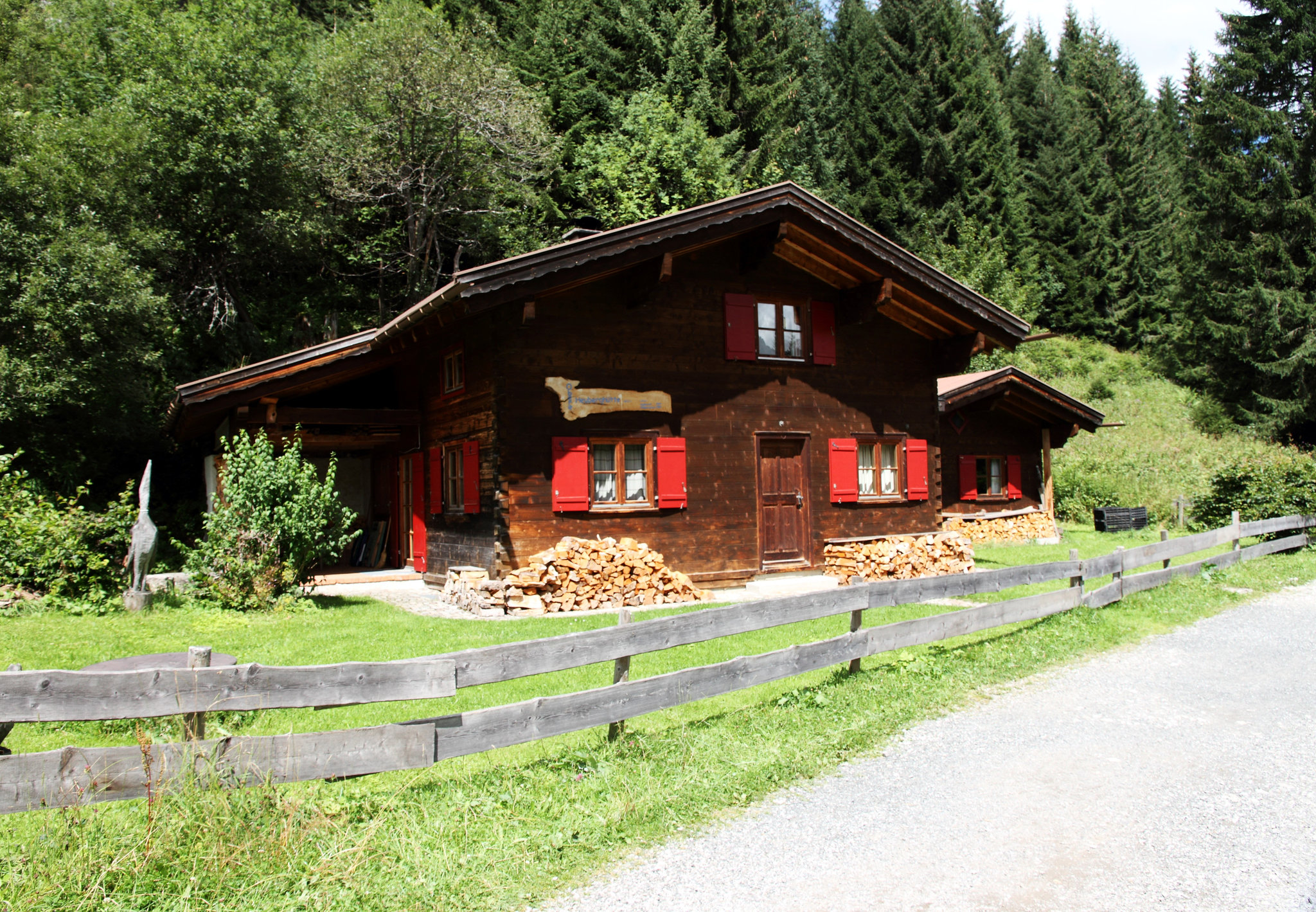 Hütte in den Alpen