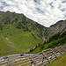 Arlberg-Passstraße Richtung Flexen-Pass und Lech.