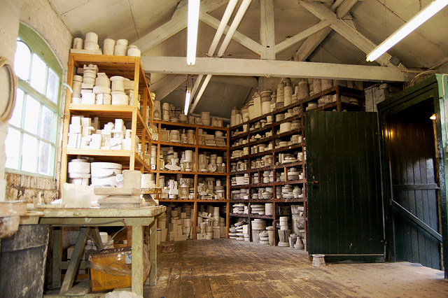 Cast Shop, Gladstone Pottery Museum, Stoke on Trent, Staffordshire