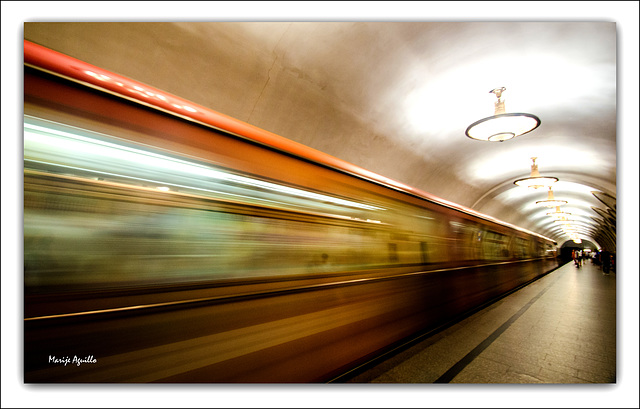 Velocidad en el metro de Moscú
