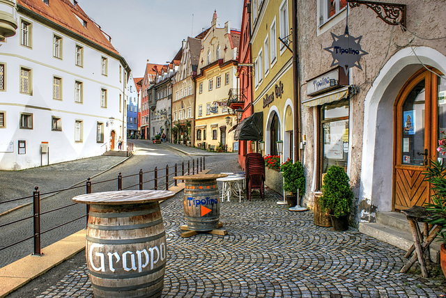 Lechhalde. Der Aufgang vom Lech zur Altstadt; oberer Teil. ©UdoSm