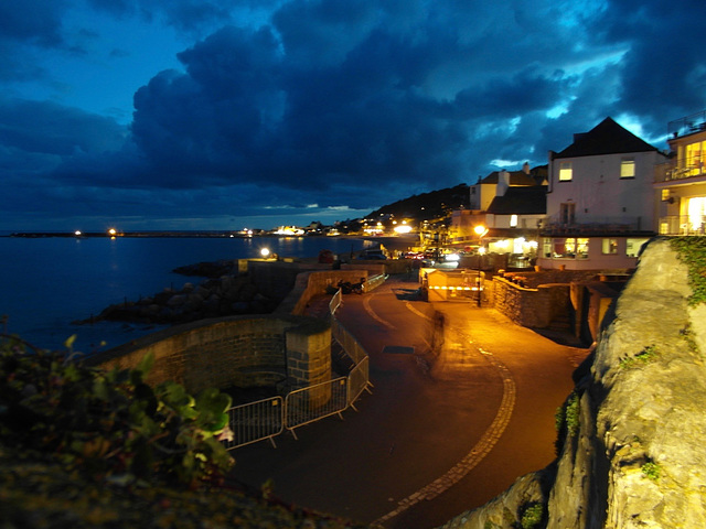 Marine Parade in the evening, Lyme Regis