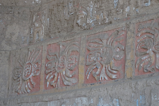 Wall Paintings In The Huaca De La Luna