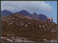The Cuillin Ridge, Skye, scanned from a slide