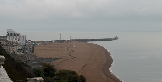 Folkestone beach/harbor ….  Brexit?  (#0341)