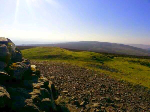 Looking across the beautiful scenery