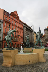 Sculpture on Senovazne Namesti, Prague