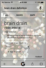 "Brain drain"