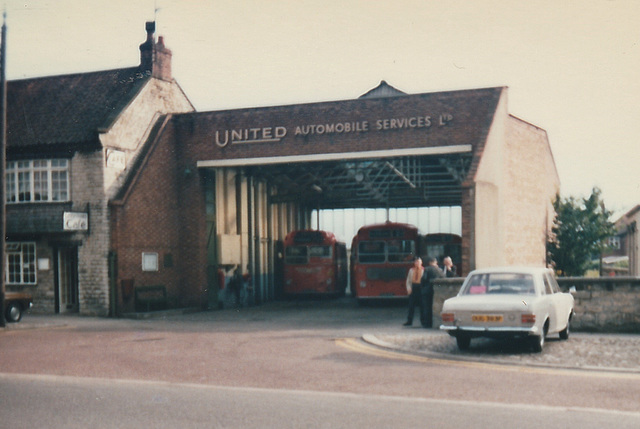 United Automobile Services garage at Pickering - 23 Jul 1972