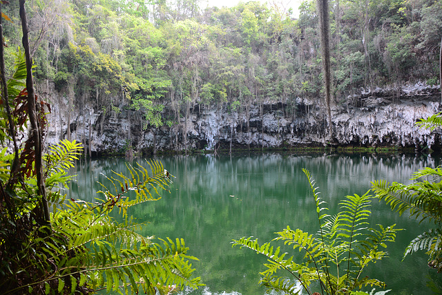 Dominican Republic, The Cave of Three Eyes (los tres ojos), View to the Lake