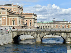 Die Norrbro-Brücke in Stockholm