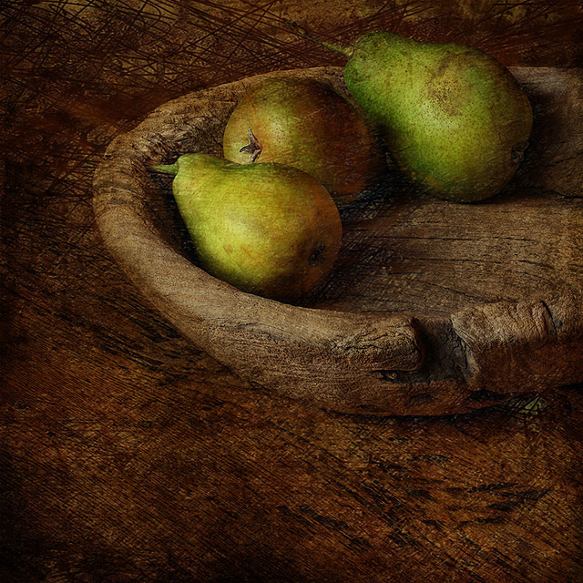 Nature morte / LES POIRES.