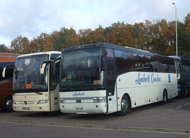 DSCF5609 Alfa Travel 90 (BX15 OEB) and Lamberts Coaches D12 LKR near Bury St. Edmunds - 25 Nov 2018 DSCF5609 Alfa Travel 90 (BX15 OEB) and Lamberts Coaches D12 LKR near Bury St. Edmunds - 25 Nov 2018
