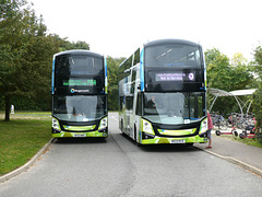 Stagecoach East buses at Babraham Road P&R, Cambridge - 18 Oct 2023 (P1160929)