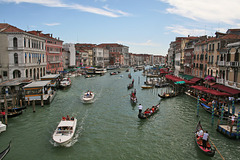 Busy traffic on the Grand Canal