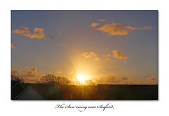 Sun rising over Seaford - 8.1.2016