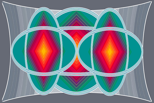 overlapping ovals with colour grads