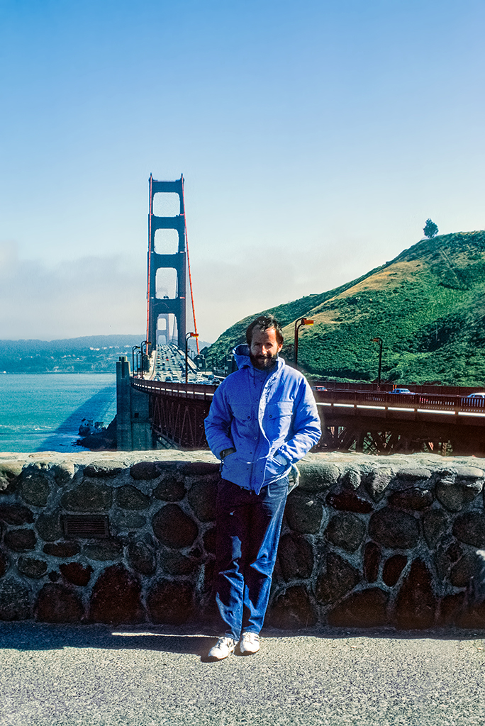 Golden Gate selfie - 1986