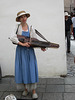 Playing music on the street.