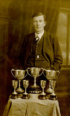 Irish Man with Trophies