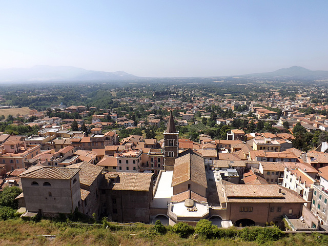 View of Palestrina from the Sanctuary of Fortuna Primagenia, June 2012