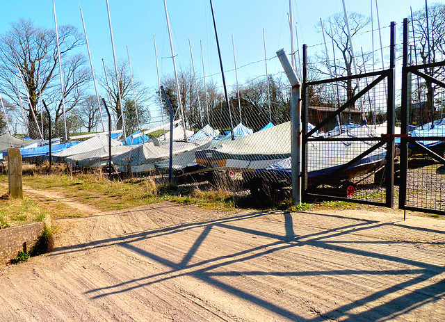 Boat yard.