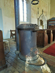 belchamp walter church, essex,c19 tortoise stove