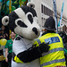 The policeman and the panda
