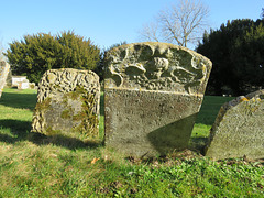 belchamp walter church, essex, c18 gravestones