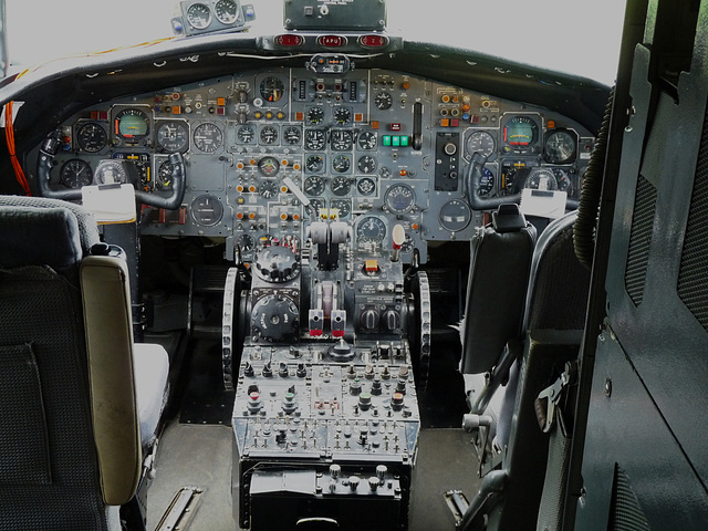 Flight Deck of BAC One Eleven G-ASYD