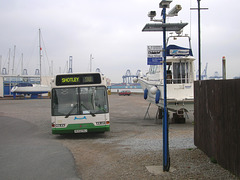 Ipswich Buses 133 (R133 FBJ) at Shotley - 13 Oct 2008 (DSCN2504)