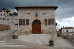 Italy, Entrance to the Convent of the Capuchin Friars Minor in Assisi