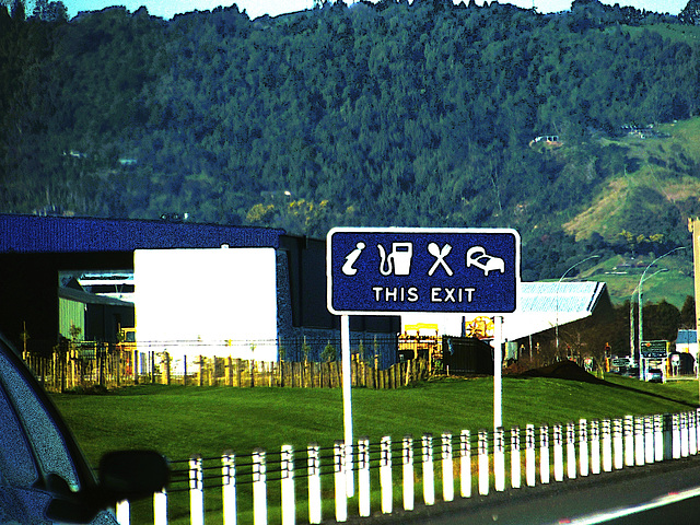 Exiting Hamilton.