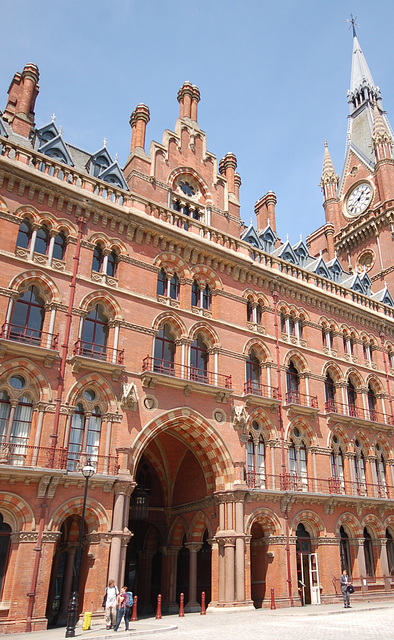 Saint Pancras Station and Chambers, Euston Road, Camden, London